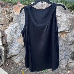 Lafayette black silk top size large